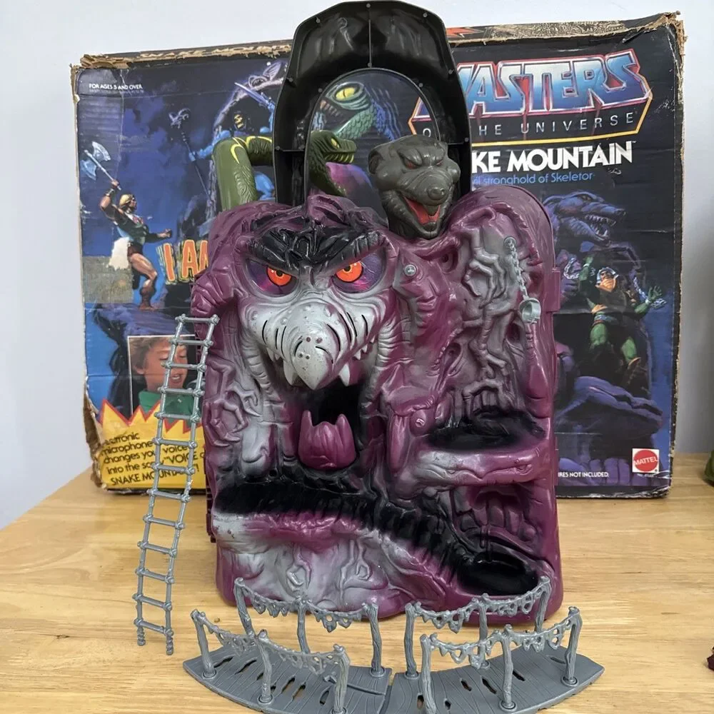 VTG 1983 He Man Masters Universe Snake Mountain Skeletor MOTU Incomplete w/Box - Picture 1 of 16